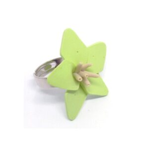 Anel Flor Verde