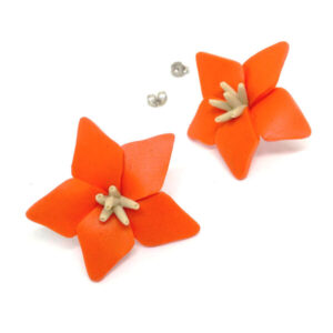 Brinco Flor Coral