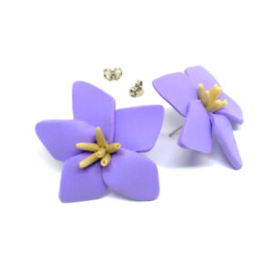 Brinco Flor Lilas