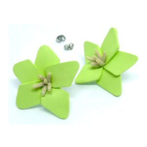 Brinco Flor Verde